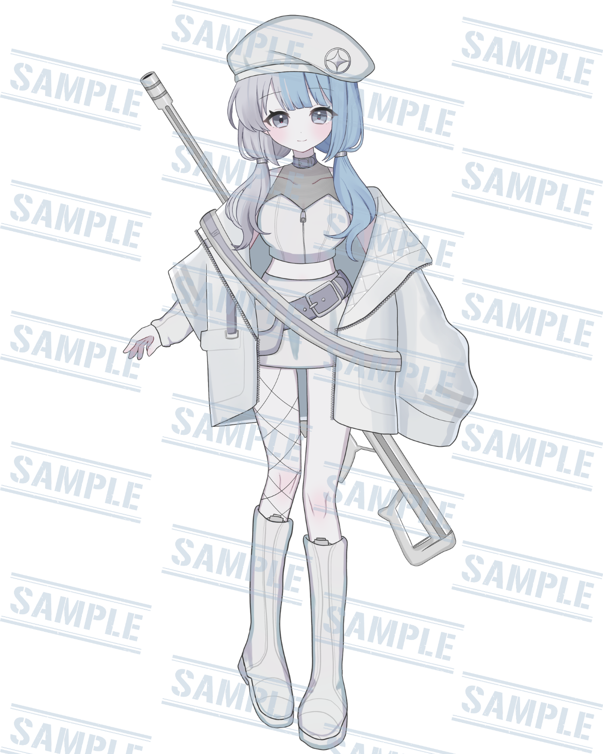 銃を持った女の子の衣装